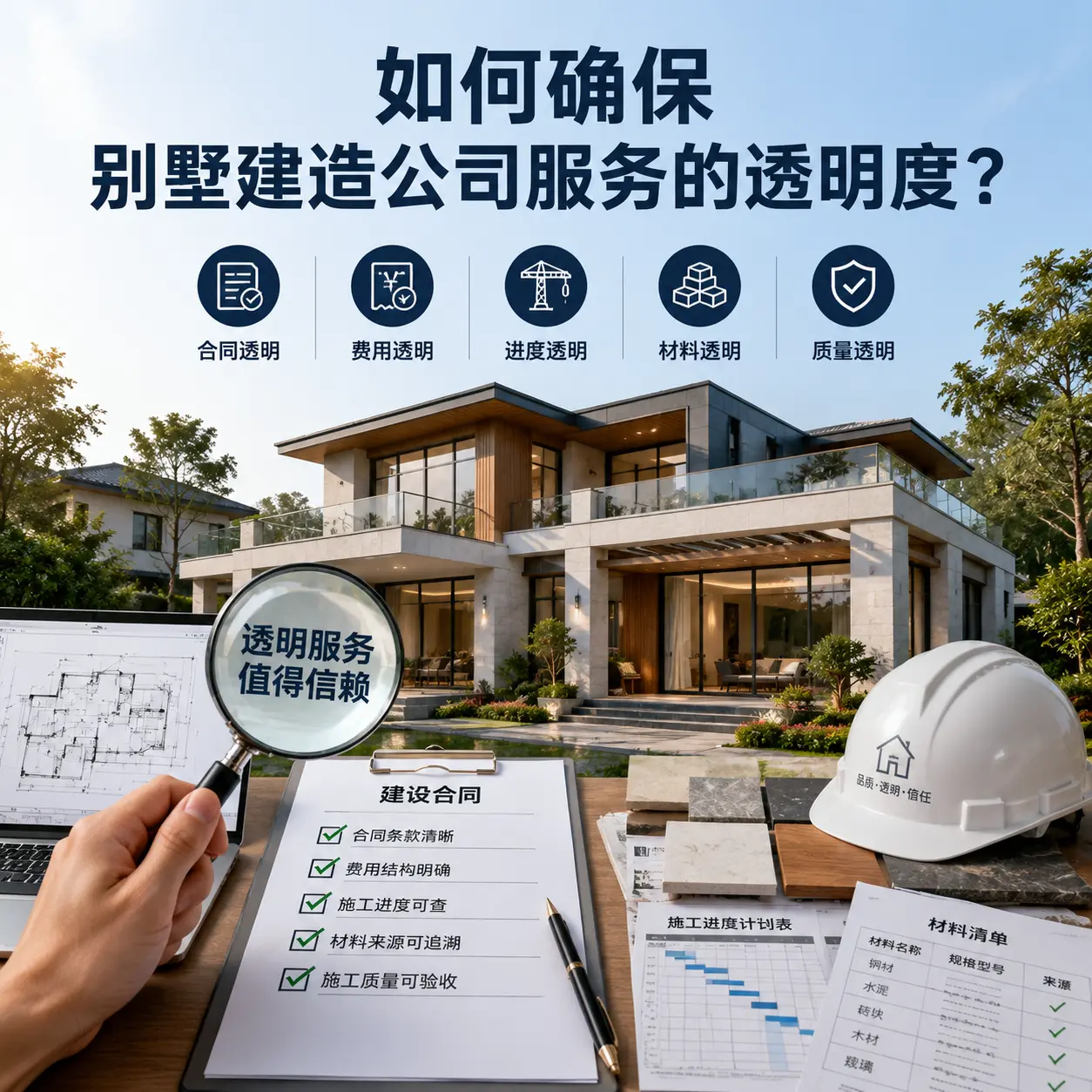 在 仁怀 如何确保别墅建造公司服务的透明度？