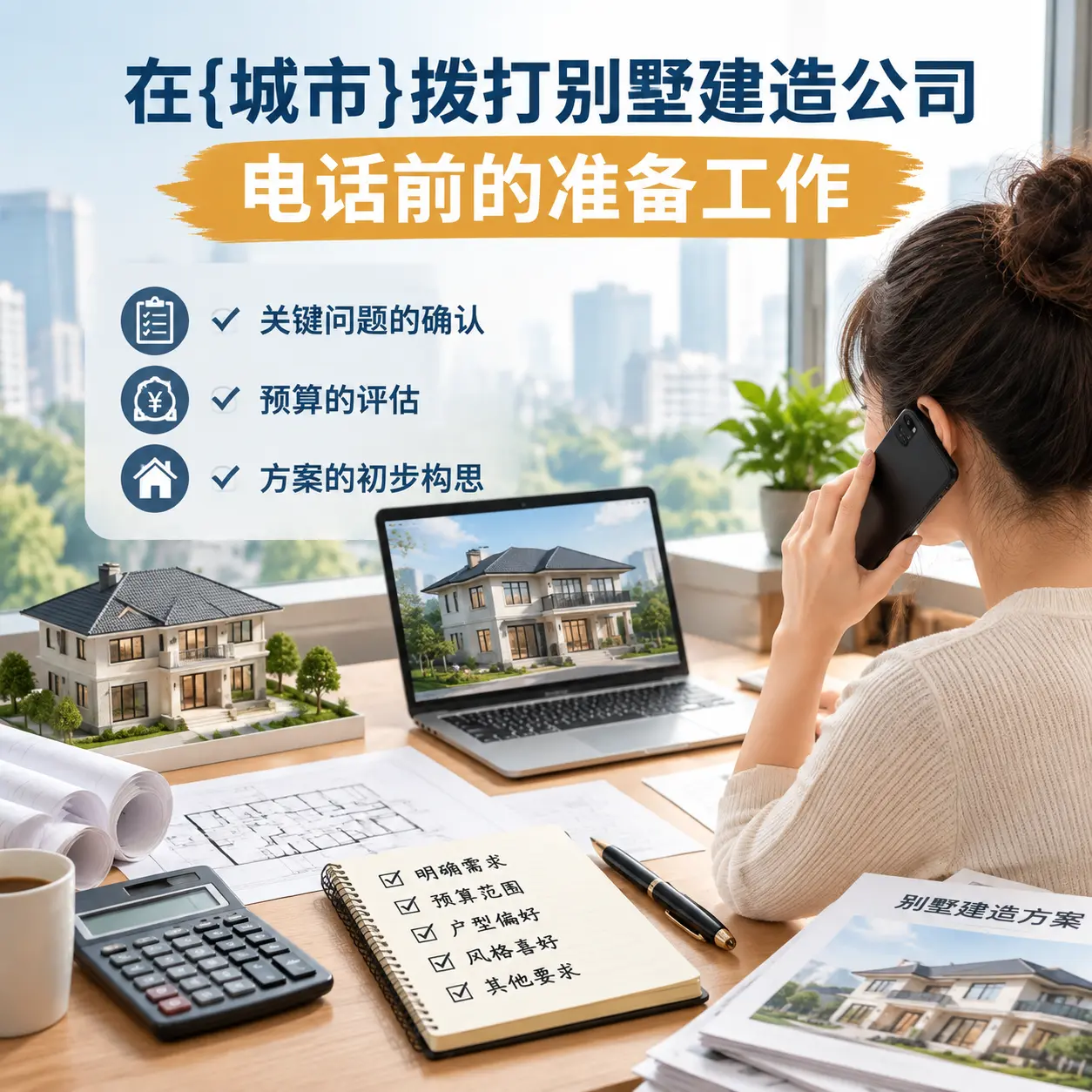 在仁怀拨打别墅建造公司电话前的准备工作