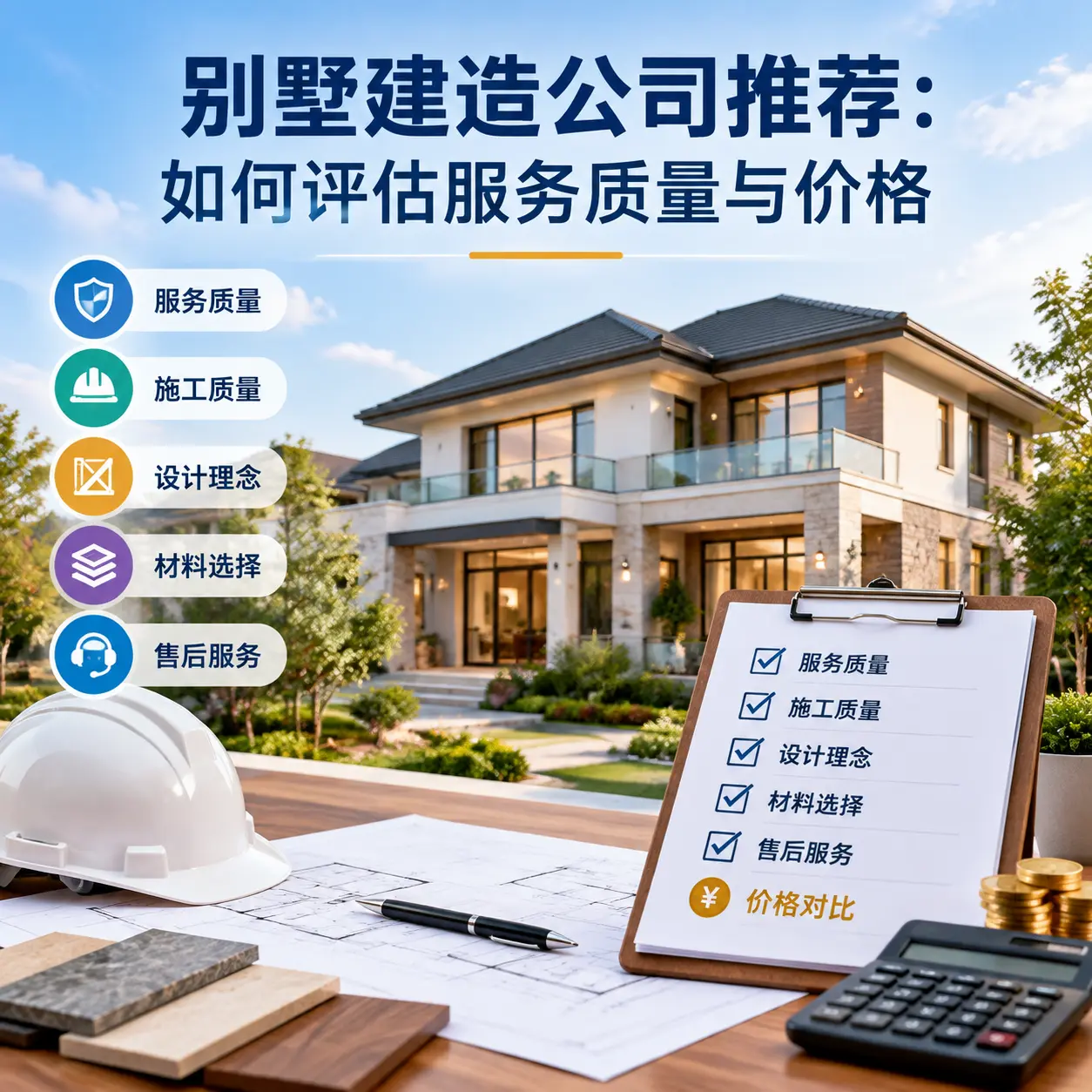 别墅建造公司推荐：如何评估服务质量与价格