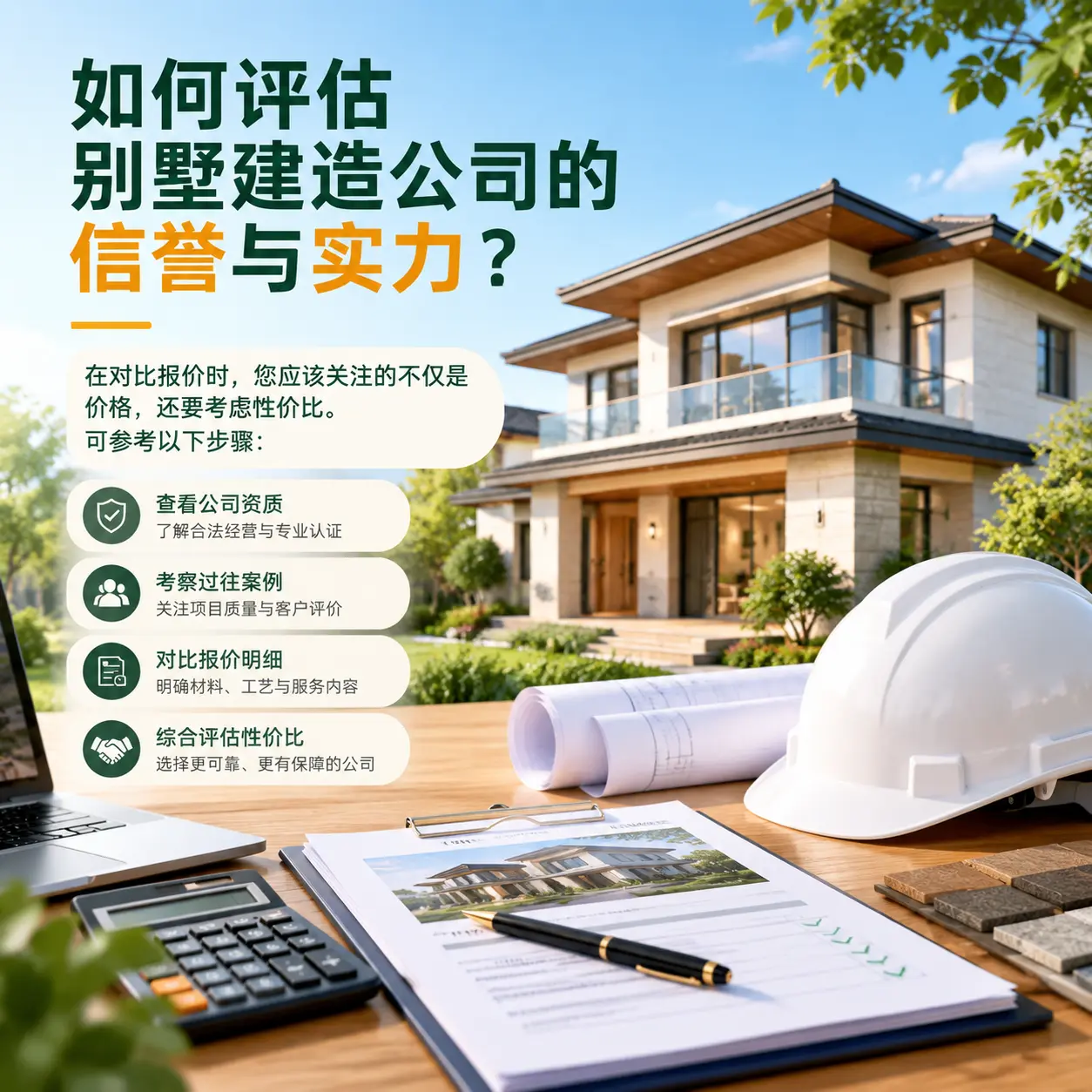 如何评估 仁怀 别墅建造公司的信誉与实力？