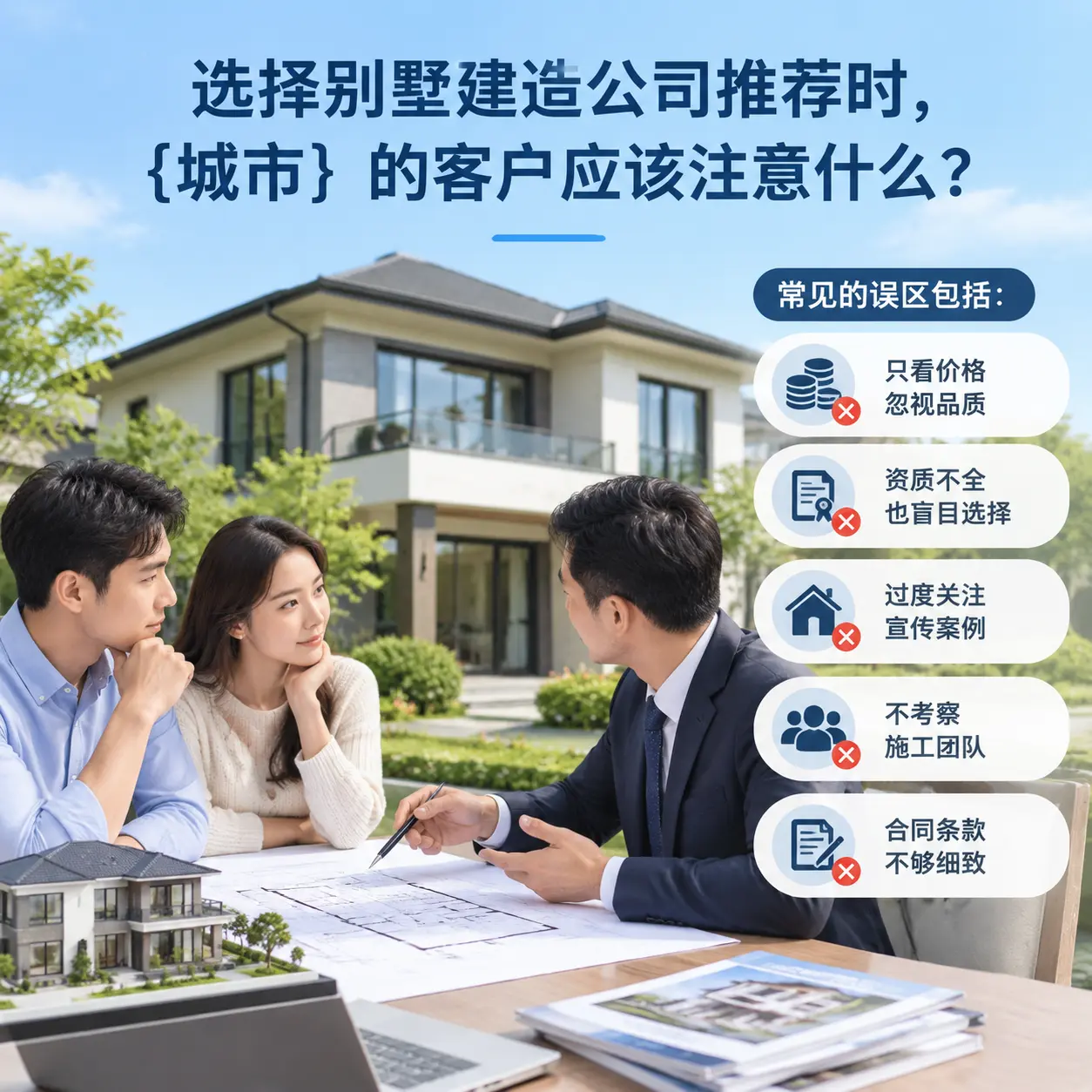 选择别墅建造公司推荐时，仁怀 的客户应该注意什么？